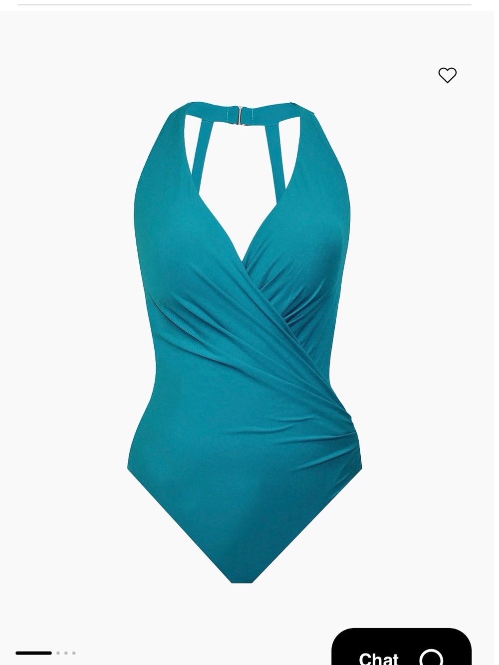 Miraclesuit Blue Halter Wrap One-Piece Swimsuit